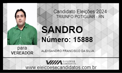 Candidato SANDRO 2024 - TRIUNFO POTIGUAR - Eleições