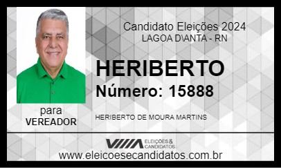 Candidato HERIBERTO 2024 - LAGOA D\ANTA - Eleições