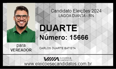 Candidato DUARTE 2024 - LAGOA D\ANTA - Eleições