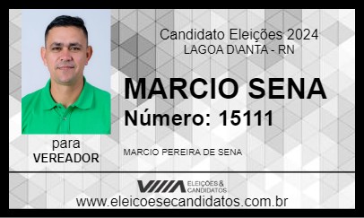 Candidato MARCIO SENA 2024 - LAGOA D\ANTA - Eleições