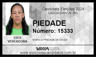 Candidato PIEDADE 2024 - LAGOA D\ANTA - Eleições