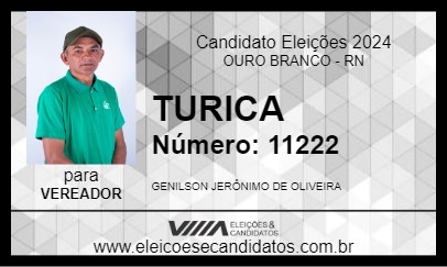 Candidato TURICA 2024 - OURO BRANCO - Eleições