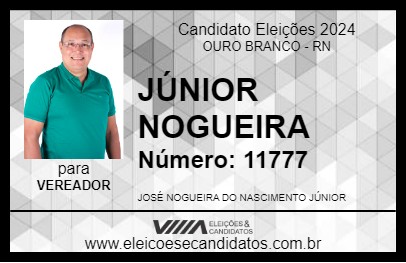 Candidato JÚNIOR NOGUEIRA 2024 - OURO BRANCO - Eleições