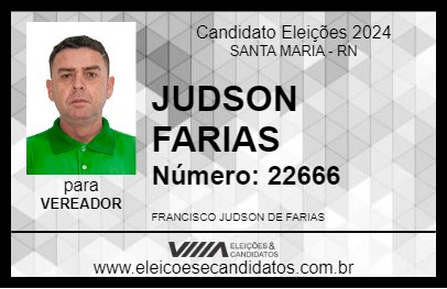 Candidato JUDSON FARIAS 2024 - SANTA MARIA - Eleições