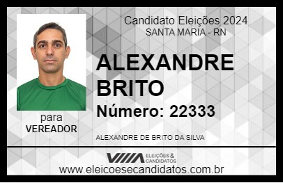 Candidato ALEXANDRE BRITO 2024 - SANTA MARIA - Eleições