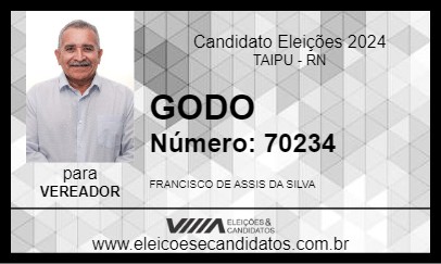 Candidato GODO 2024 - TAIPU - Eleições