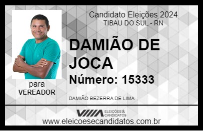 Candidato DAMIÃO DE JOCA 2024 - TIBAU DO SUL - Eleições