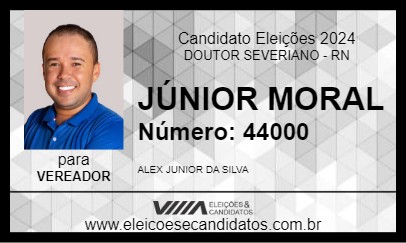 Candidato JÚNIOR MORAL 2024 - DOUTOR SEVERIANO - Eleições