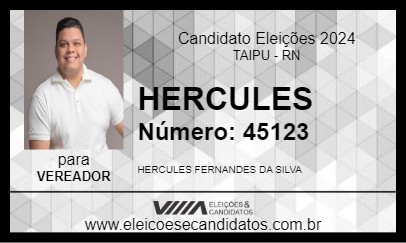 Candidato HERCULES 2024 - TAIPU - Eleições