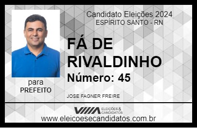 Candidato FÁ DE RIVALDINHO 2024 - ESPÍRITO SANTO - Eleições