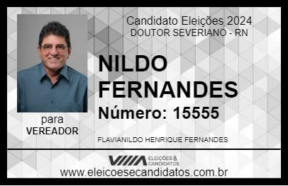 Candidato NILDO FERNANDES 2024 - DOUTOR SEVERIANO - Eleições