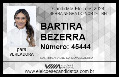 Candidato BARTIRA BEZERRA 2024 - SERRA NEGRA DO NORTE - Eleições