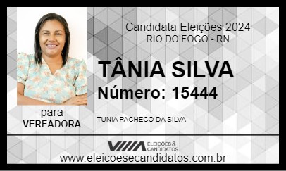 Candidato TÂNIA SILVA 2024 - RIO DO FOGO - Eleições