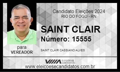 Candidato SAINT CLAIR 2024 - RIO DO FOGO - Eleições