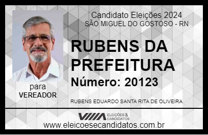 Candidato RUBENS 2024 - SÃO MIGUEL DO GOSTOSO - Eleições