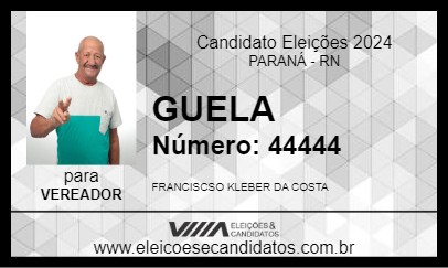 Candidato GUELA 2024 - PARANÁ - Eleições