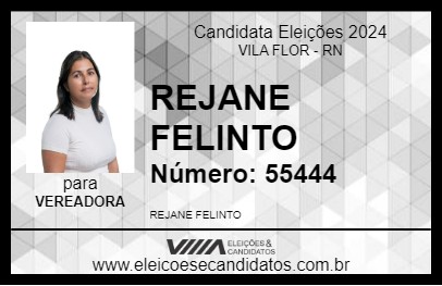 Candidato REJANE FELINTO 2024 - VILA FLOR - Eleições