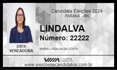 Candidato LINDALVA 2024 - PARANÁ - Eleições