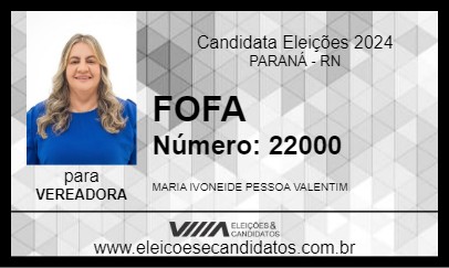 Candidato FOFA 2024 - PARANÁ - Eleições