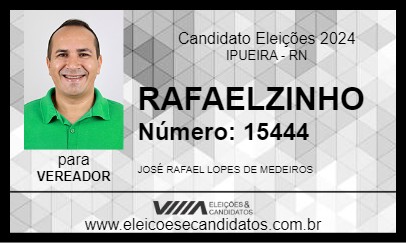 Candidato RAFAELZINHO 2024 - IPUEIRA - Eleições