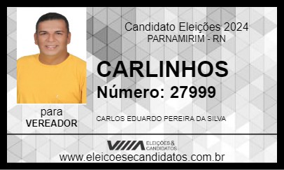 Candidato CARLINHOS 2024 - PARNAMIRIM - Eleições