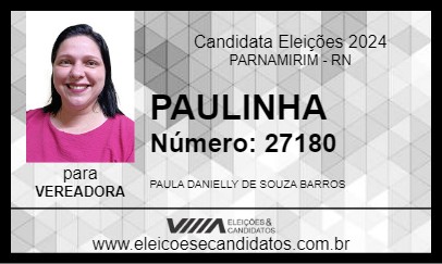 Candidato PAULINHA 2024 - PARNAMIRIM - Eleições