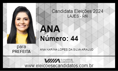 Candidato ANA 2024 - LAJES - Eleições