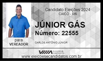 Candidato JÚNIOR GÁS 2024 - CAICÓ - Eleições