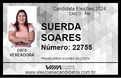 Candidato SUERDA SOARES 2024 - CAICÓ - Eleições