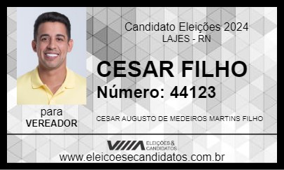 Candidato CESAR FILHO 2024 - LAJES - Eleições