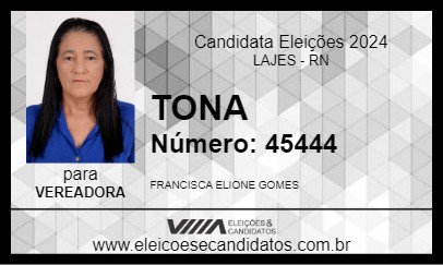 Candidato TONA 2024 - LAJES - Eleições