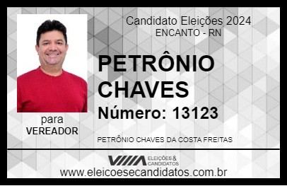 Candidato PETRÔNIO CHAVES 2024 - ENCANTO - Eleições