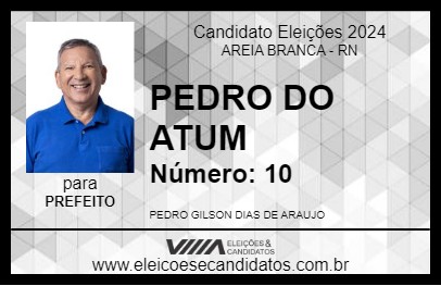 Candidato PEDRO DO ATUM 2024 - AREIA BRANCA - Eleições