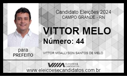 Candidato VITTOR MELO 2024 - CAMPO GRANDE - Eleições