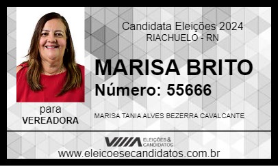 Candidato MARISA BRITO 2024 - RIACHUELO - Eleições