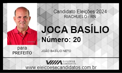 Candidato JOCA BASÍLIO 2024 - RIACHUELO - Eleições