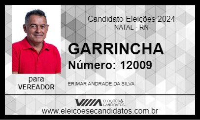 Candidato GARRINCHA 2024 - NATAL - Eleições