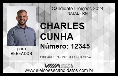 Candidato CHARLES CUNHA 2024 - NATAL - Eleições