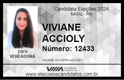 Candidato VIVIANE ACCIOLY 2024 - NATAL - Eleições