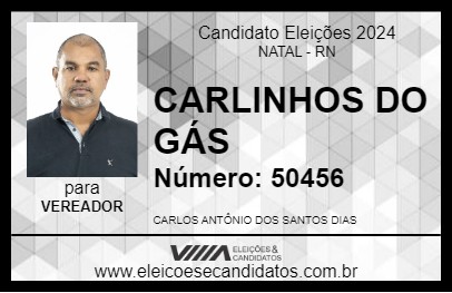 Candidato CARLINHOS DO GÁS 2024 - NATAL - Eleições