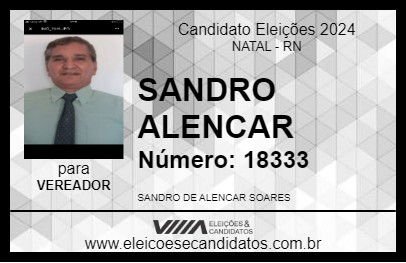 Candidato SANDRO ALENCAR 2024 - NATAL - Eleições