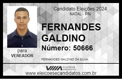 Candidato FERNANDES GALDINO 2024 - NATAL - Eleições