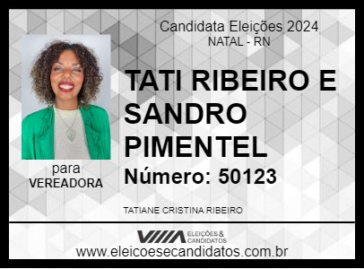 Candidato TATI RIBEIRO DO COLETIVOANIMAL 2024 - NATAL - Eleições