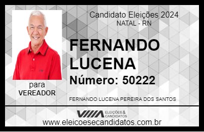 Candidato FERNANDO LUCENA 2024 - NATAL - Eleições