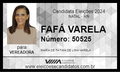 Candidato FAFÁ VARELA 2024 - NATAL - Eleições