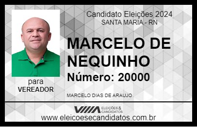 Candidato MARCELO DE NEQUINHO 2024 - SANTA MARIA - Eleições