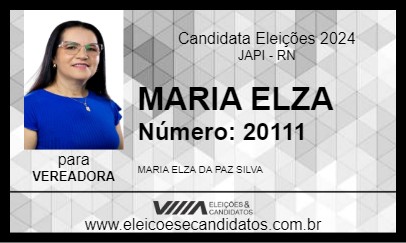 Candidato MARIA ELZA 2024 - JAPI - Eleições