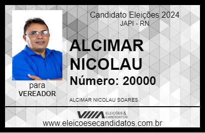 Candidato ALCIMAR NICOLAU 2024 - JAPI - Eleições