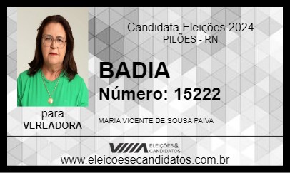 Candidato BADIA 2024 - PILÕES - Eleições