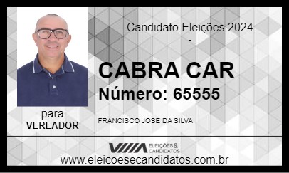 Candidato CABRA CAR 2024 - AREIA BRANCA - Eleições